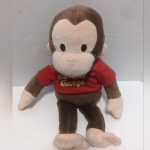 Curious George Plush Monkey 12” Stuffed Animal Toy Red Shirt